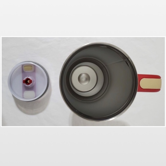 New Tumbler POSHBABE Red White Large 40oz Travel Mug Thermos Cup - Picture 13 of 16